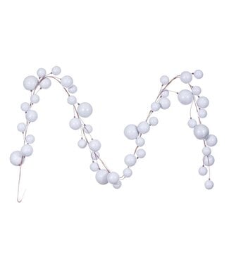 10' Silver Pearl Branch Ball Garland