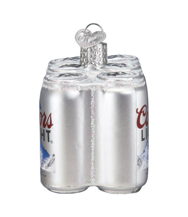 OLD WORLD CHRISTMAS Coors Light Six Pack Ornament