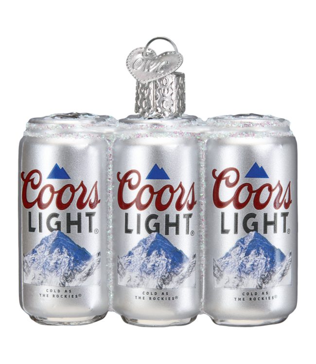 OLD WORLD CHRISTMAS Coors Light Six Pack Ornament