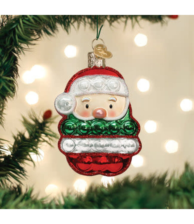 OLD WORLD CHRISTMAS Santa Popper Ornament