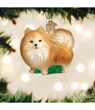 OLD WORLD CHRISTMAS Standing Pomeranian Ornament