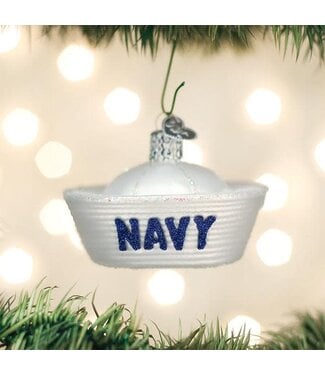 OLD WORLD CHRISTMAS Navy Cap Ornament