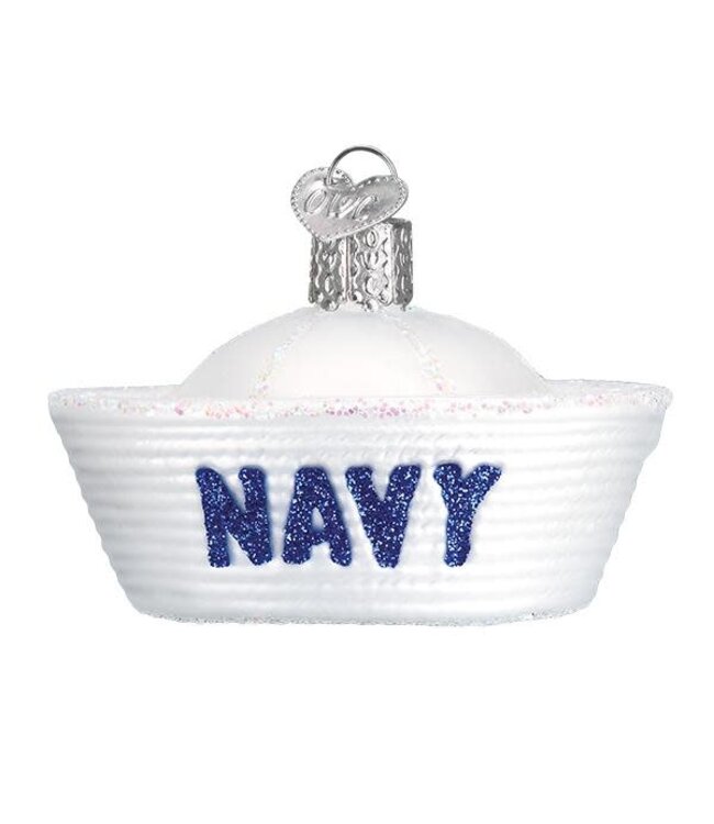OLD WORLD CHRISTMAS Navy Cap Ornament