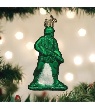 OLD WORLD CHRISTMAS Army Man Toy Ornament