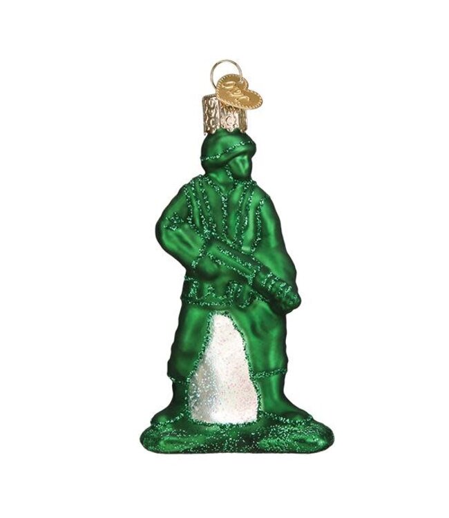 OLD WORLD CHRISTMAS Army Man Toy Ornament