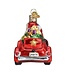OLD WORLD CHRISTMAS Santa In Antique Car Ornament