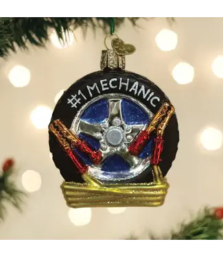 OLD WORLD CHRISTMAS Auto Mechanic Ornament
