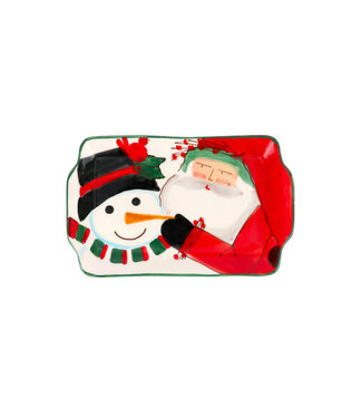 VIETRI Old St. Nick 2024 Limited Edition Rectangular Plate