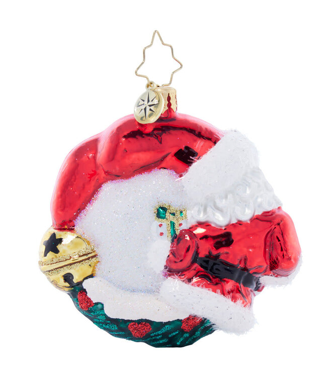 CHRISTOPHER RADKO Christmas Wishes Santa Wreath Gem