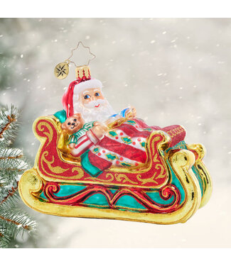 CHRISTOPHER RADKO Santa Sleigh-Time Snooze