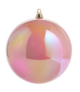 10" Iridescent Pink Ball Ornament