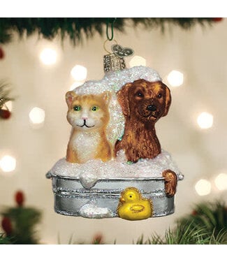 OLD WORLD CHRISTMAS Bubble Bath Buddies Ornament