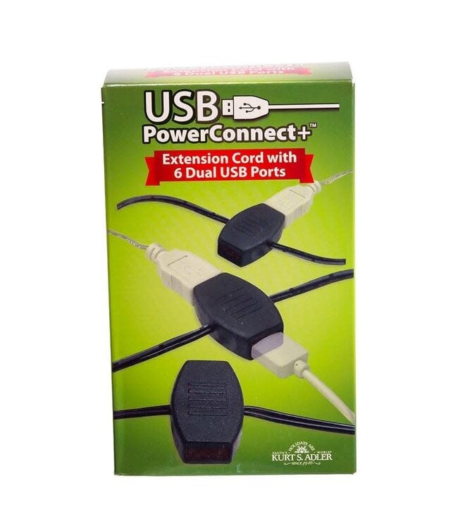 USB Extnsion Cord W/12 Powr Outlets