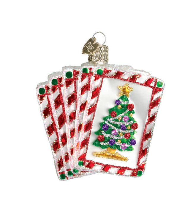 OLD WORLD CHRISTMAS Royal Flush Ornament