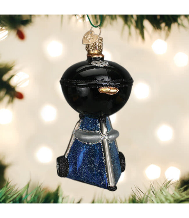 OLD WORLD CHRISTMAS Black Classic Barbecue Ornament