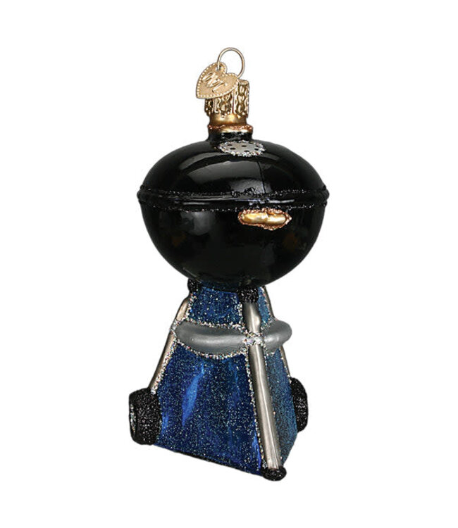 OLD WORLD CHRISTMAS Black Classic Barbecue Ornament