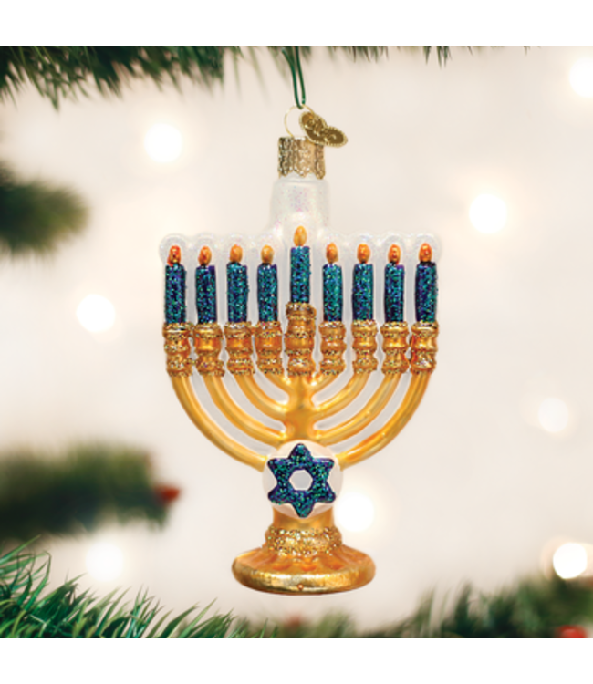 OLD WORLD CHRISTMAS Menorah Ornament