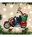 OLD WORLD CHRISTMAS Biker Santa Ornament