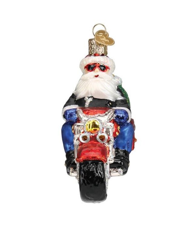 OLD WORLD CHRISTMAS Biker Santa Ornament