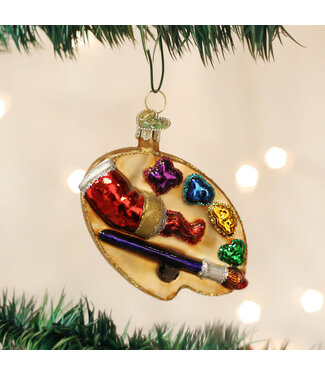 OLD WORLD CHRISTMAS Artist's Palette Ornament