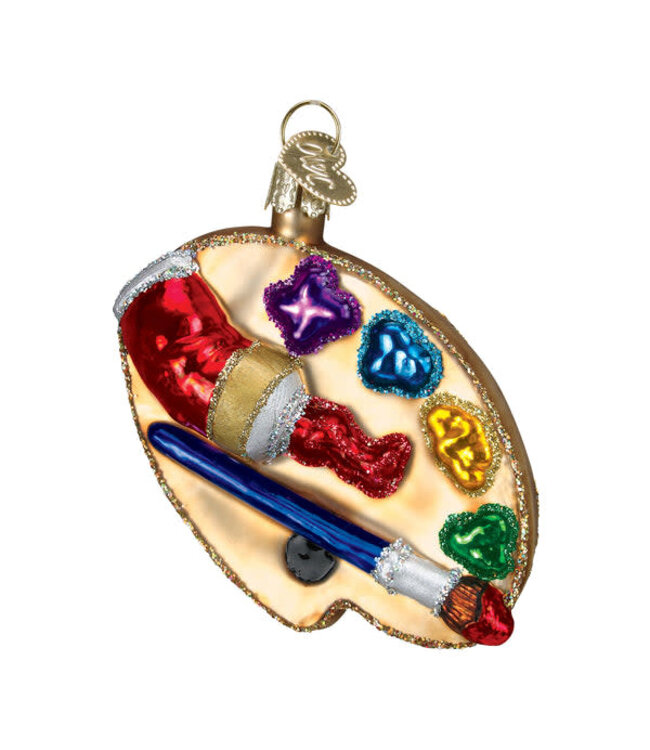 OLD WORLD CHRISTMAS Artist's Palette Ornament