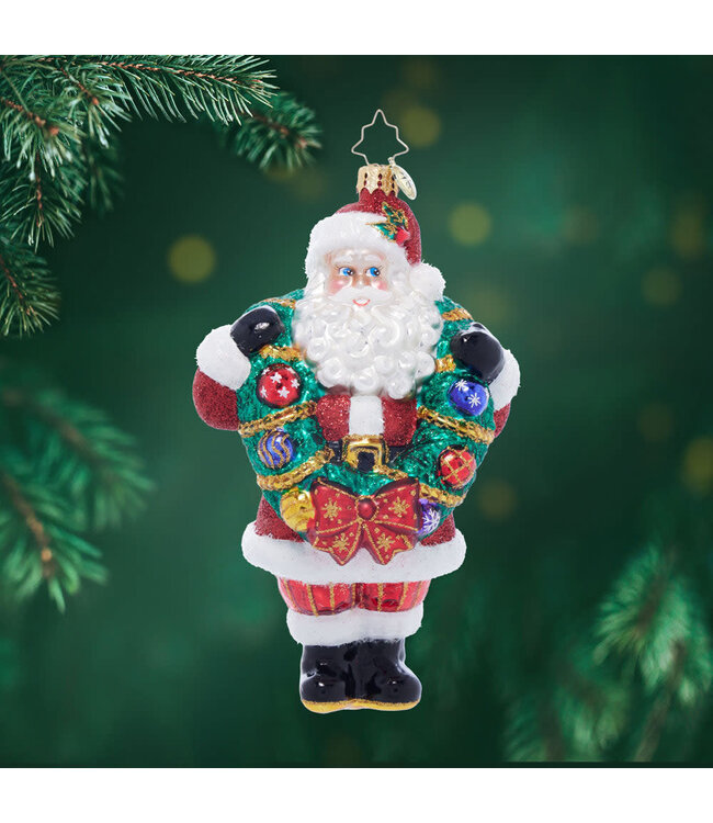 CHRISTOPHER RADKO Wreath Wrangler Claus