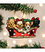 OLD WORLD CHRISTMAS Puppies In A Basket Ornament