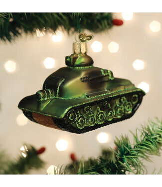 OLD WORLD CHRISTMAS Military Tank Ornament