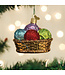 OLD WORLD CHRISTMAS Basket Of Yarn Ornament