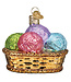 OLD WORLD CHRISTMAS Basket Of Yarn Ornament