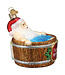 OLD WORLD CHRISTMAS Santa's Hot Tub Ornament