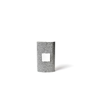 HAPPY EVERYTHING Black Small Dot Big Oval Vase