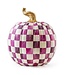 MACKENZIE CHILDS Plum Check Pumpkin - Large