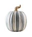 MACKENZIE CHILDS Sterling Stripe Pumpkin - Medium