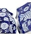 Ceramic Chinoiserie Planter Pot Dark Blue & White - Sold Individually