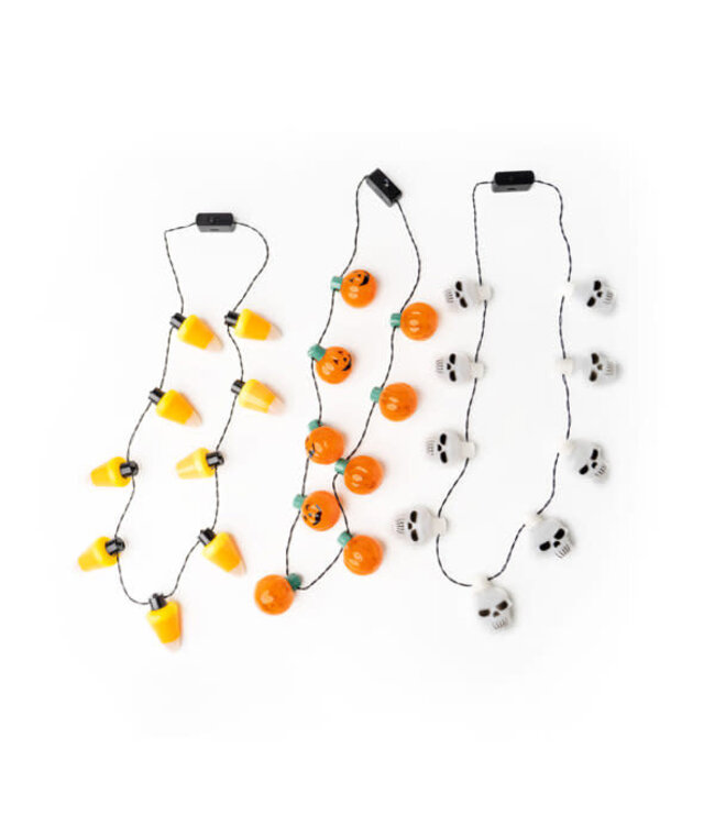 Lotsa Light Jumbo Flashing Halloween Necklace