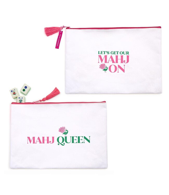 Mahjong Storage and Accessory Multipurpose Pouch