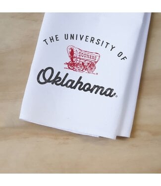 Vintage University of Oklahoma Tea Towel