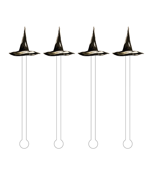 Witch Hat Acrylic Stir Sticks