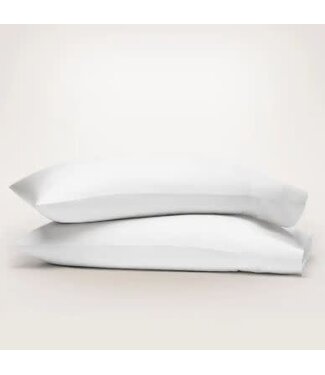 Signature Hemmed Pillowcase Set King - White