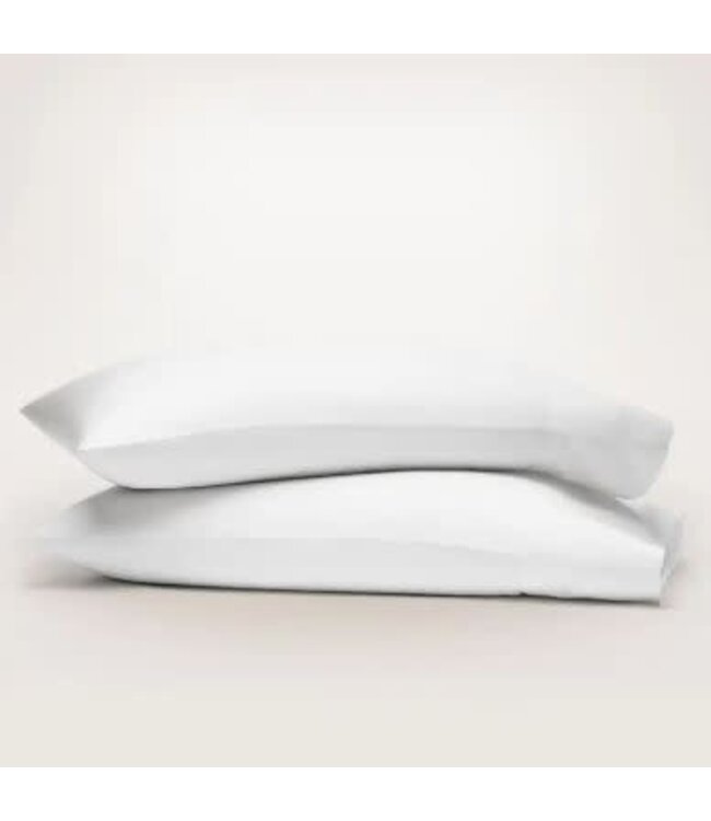 Signature Hemmed Pillowcase Set King - White