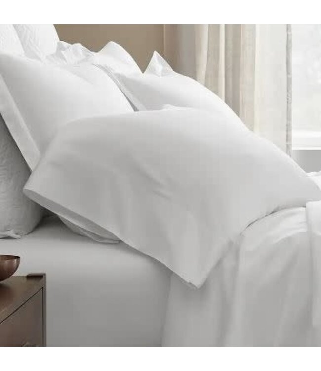 Signature Hemmed Pillowcase Set King - White