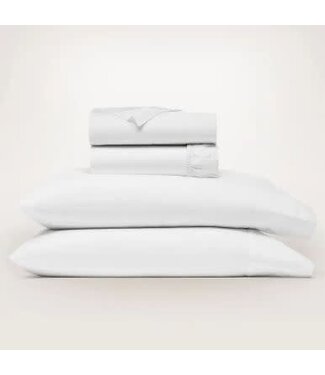 Signature Hemmed Sheet Set Queen - White