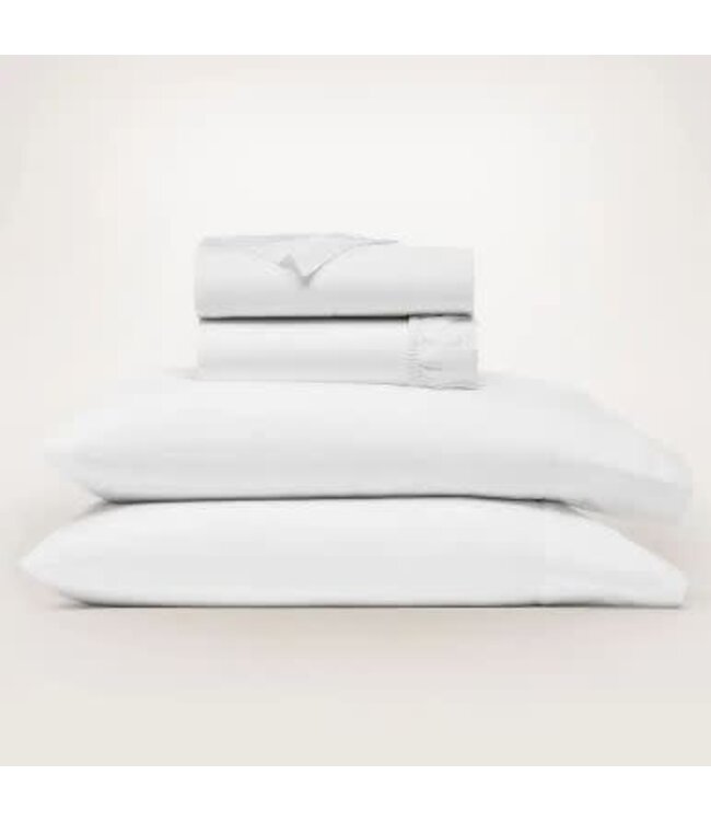 Signature Hemmed Sheet Set Queen - White
