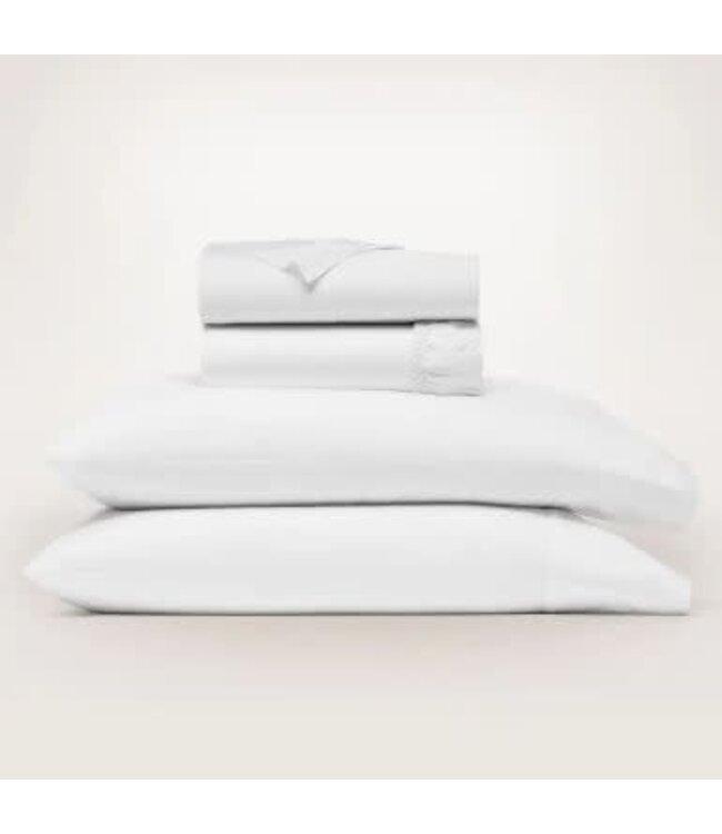 Signature Hemmed Sheet Set - King White