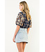 Gwen Embroidered Puff Sleeve Gingham Top
