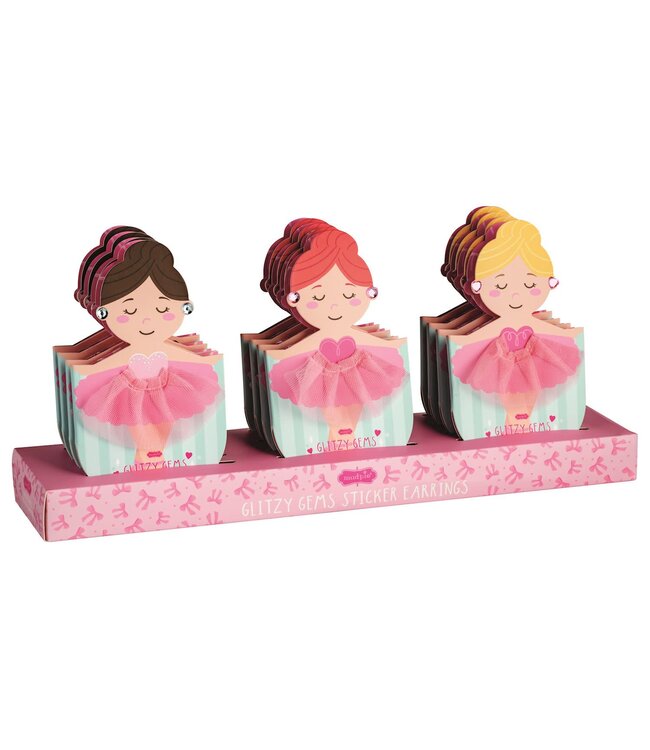 Ballerina Glitzy Gems Sticker Earrings - Sold Individually