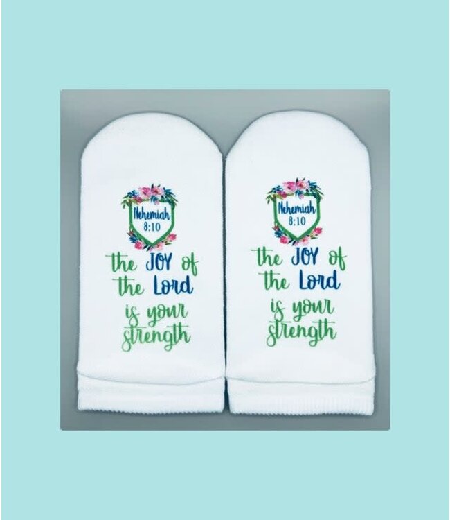 Nehemiah 8:10 Joy of the Lord Socks