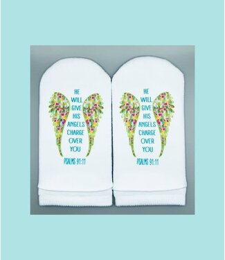 Psalms 91:11 Angels Socks
