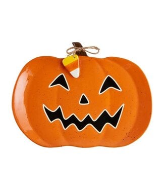 Jack-O-Lantern Glow Platter